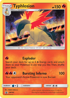 Typhlosion - SM185/248 - Promo - SM Black Star Promos