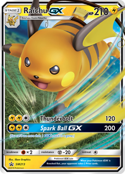 Raichu GX - SM213/248 - Promo - SM Black Star Promos