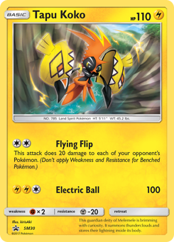 Tapu Koko - SM30/248 - Promo - SM Black Star Promos