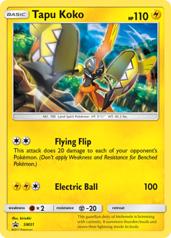 Tapu Koko - SM31/248 - Promo - SM Black Star Promos