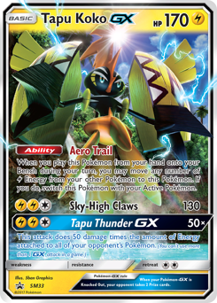 Tapu Koko GX - SM33/248 - Promo - SM Black Star Promos