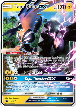 Tapu Koko GX - SM50/248 - Promo - SM Black Star Promos