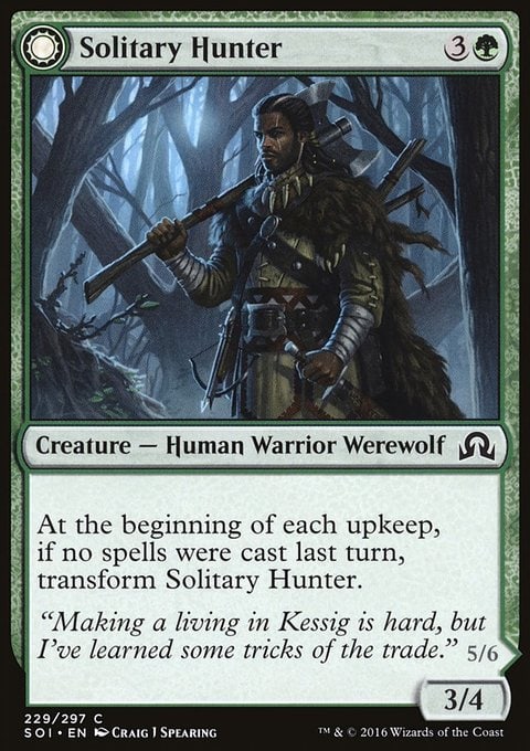 Solitary Hunter//One of the Pack