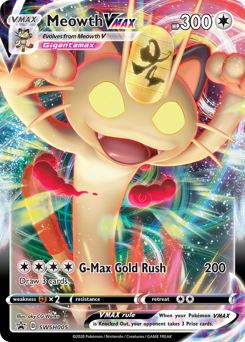 Meowth VMAX - SWSH005/184 - Promo - SWSH Black Star Promos