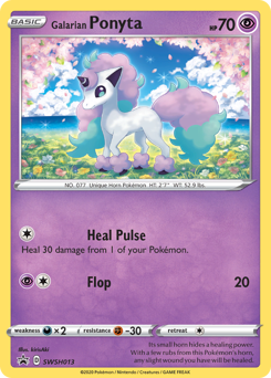 Galarian Ponyta - SWSH013/184 - Promo - SWSH Black Star Promos