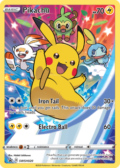 Pikachu - SWSH020/184 - Promo - SWSH Black Star Promos