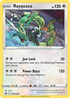 Rayquaza - SWSH029/184 - Promo - SWSH Black Star Promos