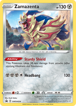 Zamazenta - SWSH034/184 - Promo - SWSH Black Star Promos