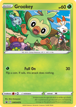 Grookey - SWSH070/184 - Promo - SWSH Black Star Promos