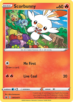 Scorbunny - SWSH071/184 - Promo - SWSH Black Star Promos