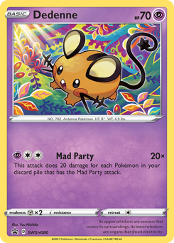 Dedenne - SWSH080/184 - Promo - SWSH Black Star Promos