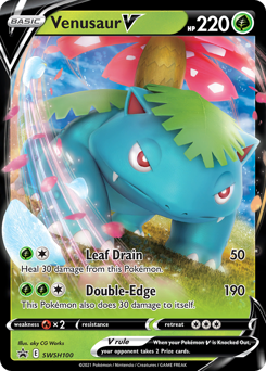 Venusaur V - SWSH100/184 - Promo - SWSH Black Star Promos