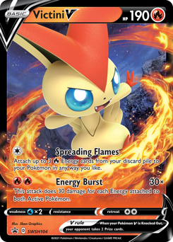 Victini V - SWSH104/184 - Promo - SWSH Black Star Promos