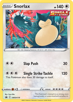 Snorlax - SWSH119/184 - Promo - SWSH Black Star Promos