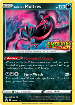 Galarian Moltres - SWSH125/184 - Promo - SWSH Black Star Promos