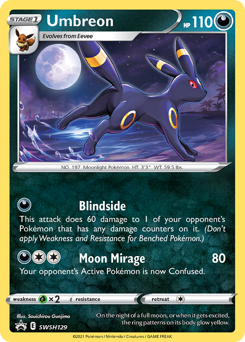 Umbreon - SWSH129/184 - Promo - SWSH Black Star Promos