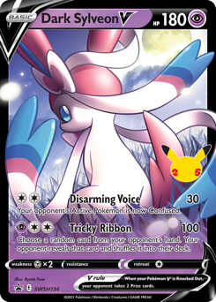 Dark Sylveon V - SWSH134/184 - Promo - SWSH Black Star Promos