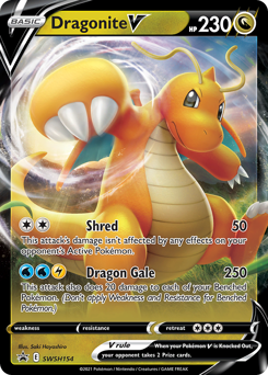 Dragonite V - SWSH154/184 - Promo - SWSH Black Star Promos