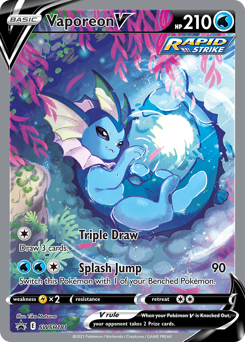 Vaporeon V - SWSH181/184 - Promo - SWSH Black Star Promos