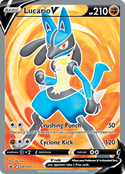 Lucario V - SWSH213/184 - Promo - SWSH Black Star Promos