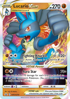 Lucario VSTAR - SWSH214/184 - Promo - SWSH Black Star Promos