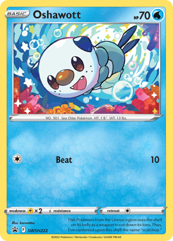 Oshawott - SWSH222/184 - Promo - SWSH Black Star Promos