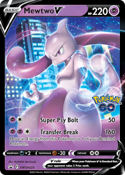 Mewtwo V - SWSH223/184 - Promo - SWSH Black Star Promos