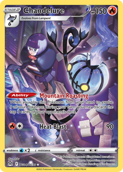 Chandelure(Reverse) - TG04/30(Rev) - Rare Holo - Lost Origin Trainer Gallery