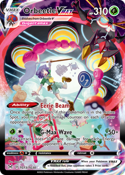 Orbeetle VMAX(Reverse) - TG13/30(Rev) - Rare Holo V - Lost Origin Trainer Gallery