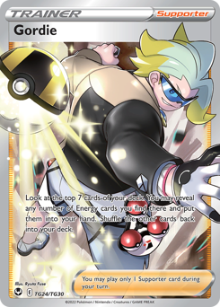 Gordie(Reverse) - TG24/30(Rev) - Trainer Gallery Rare Ultra - Silver Tempest Trainer Gallery
