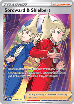 Sordward & Shielbert(Reverse) - TG28/30(Rev) - Trainer Gallery Rare Ultra - Silver Tempest Trainer Gallery