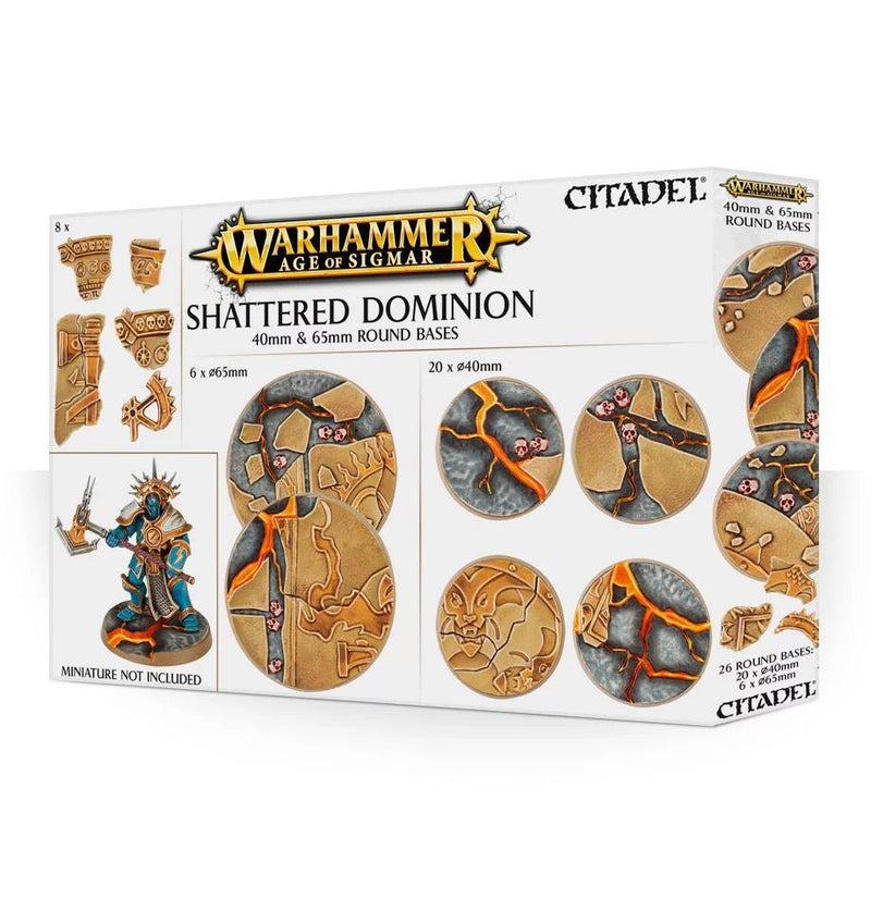 Age Of Sigmar: Shattered Dominion 40 & 65Mm Round Bases - 7th City