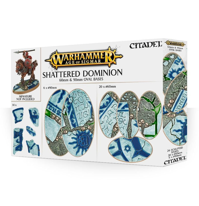 Age Of Sigmar: Shattered Dominion 60 & 90Mm Oval Bases - 7th City