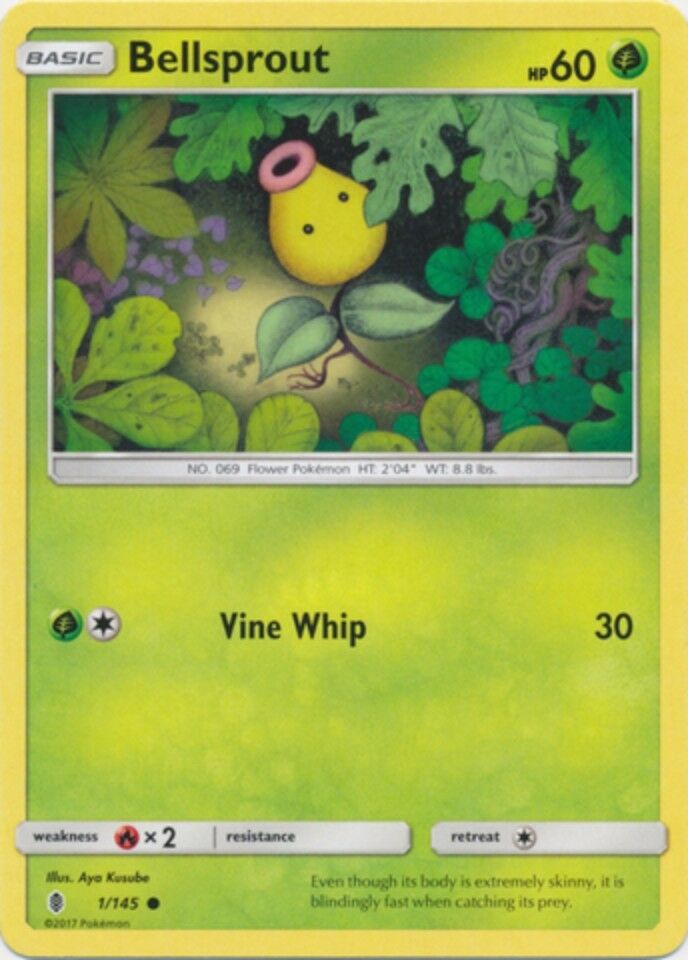 Bellsprout - 1/145 - Common - Sun & Moon: Guardians Rising - 7th City