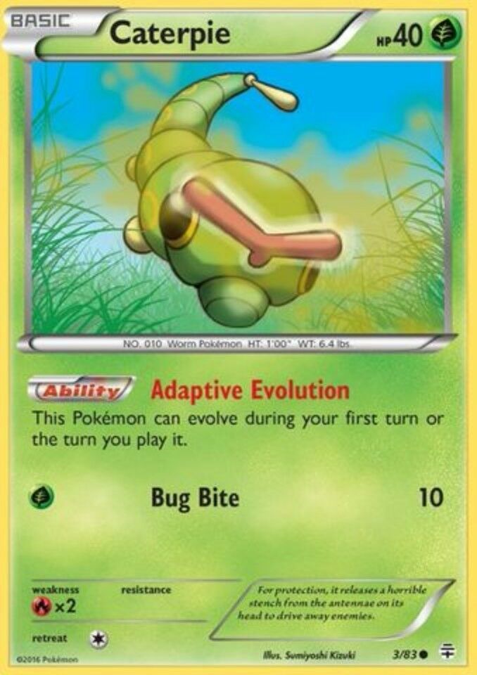 Caterpie - 3/83 - Common - XY: Generations - 7th City