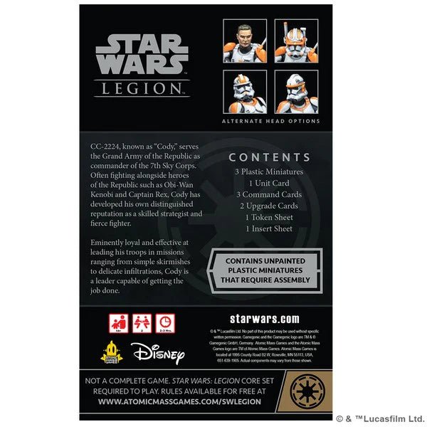 Commander Cody Commander Expansion: Star Wars Legion - 7th City