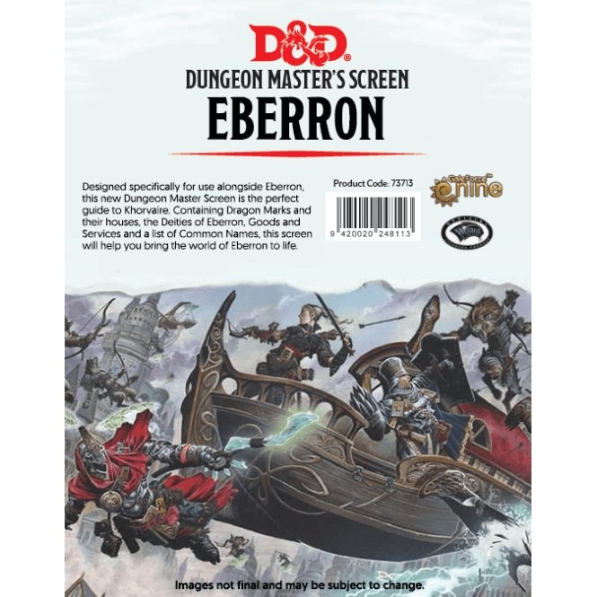 D&D Dungeon Master's Screen: Eberon: Rising From The Last War - 7th City