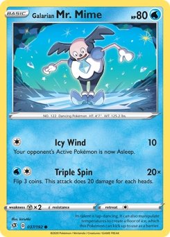 Galarian Mr. Mime - 37/192 - Common - Rebel Clash - 7th City