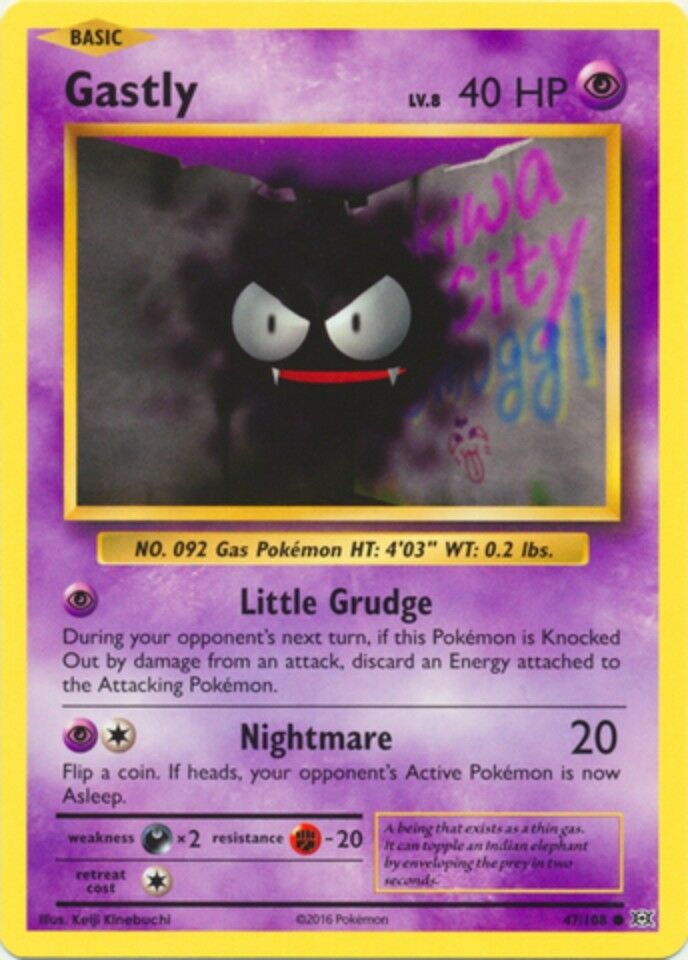 Gastly - 47/108 - Common - XY Evolutions - 7th City