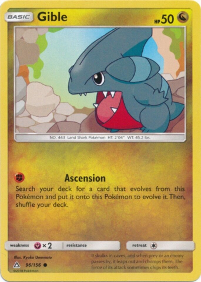 Gible 96/156 - Common - Sun & Moon: Ultra Prism - 7th City