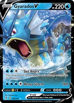 Gyarados V - 28/203 - Rare Holo V - Evolving Skies - 7th City