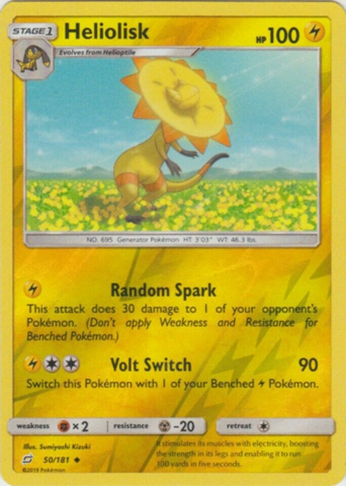 Heliolisk Reverse Holo - 50/181 - Uncommon - Sun & Moon: Team Up - 7th City