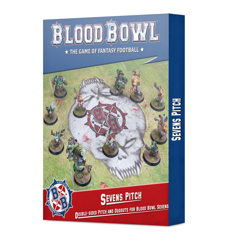 Blood Bowl Double Sided Pitch and Dugouts for BB Sevens