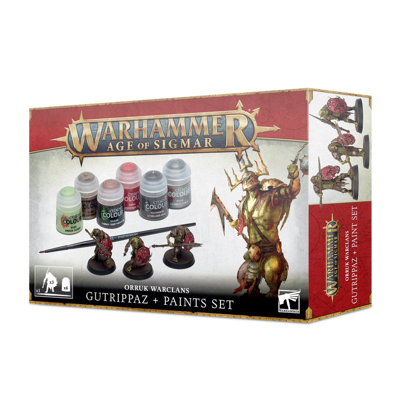 Warhammer Age of Sigmar Gutrippaz and Paints Set