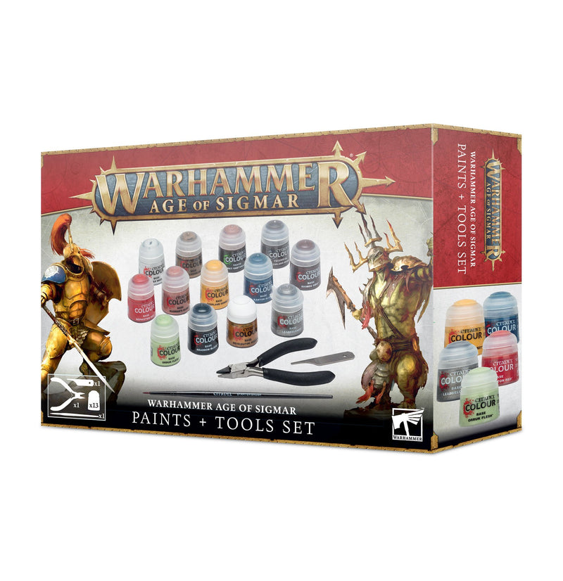 Warhammer Age of Sigmar Paints and Tools Set