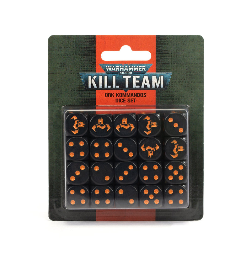 Kill Team Ork Commandos Dice set