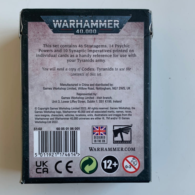 Warhammer 40k Tyranids Datacards (BB041)