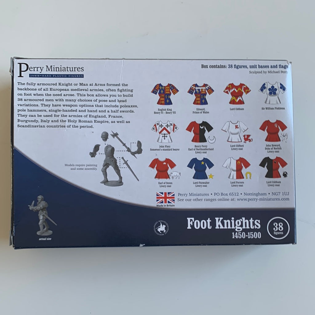 Perry Miniatures 28mm FOOT KNIGHTS 1450-1500