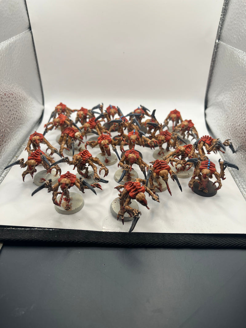 Warhammer 40K Tyranid Warriors  plus Genestealers and resin Ripper swarm  (AU036)