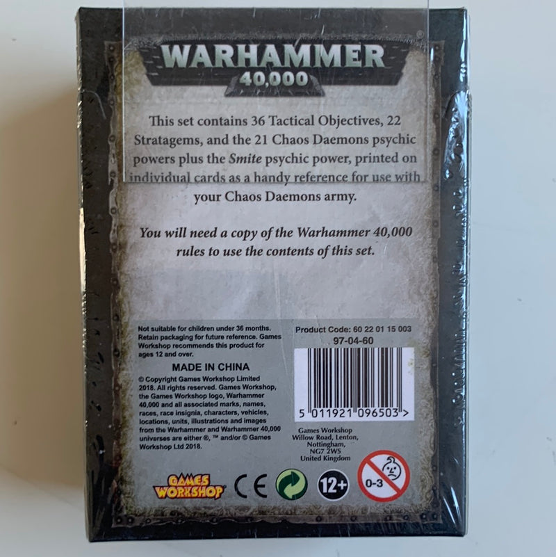 Warhammer 40k Chaos Daemons Datacards (BB041)